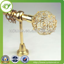 Aluminum gold corner window curtain rod,Single adjustable curtain rod